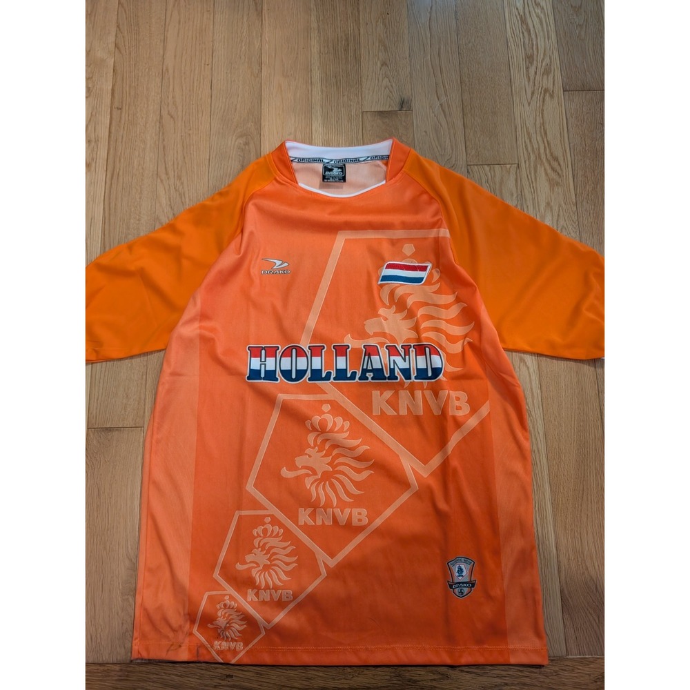 Drako Holland Soccer KNVB Jersey Nederland Size S/M Orange Kit